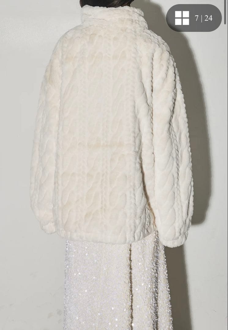 【新品】ANDREA&Co ケーブルデザインZIPファージャケット