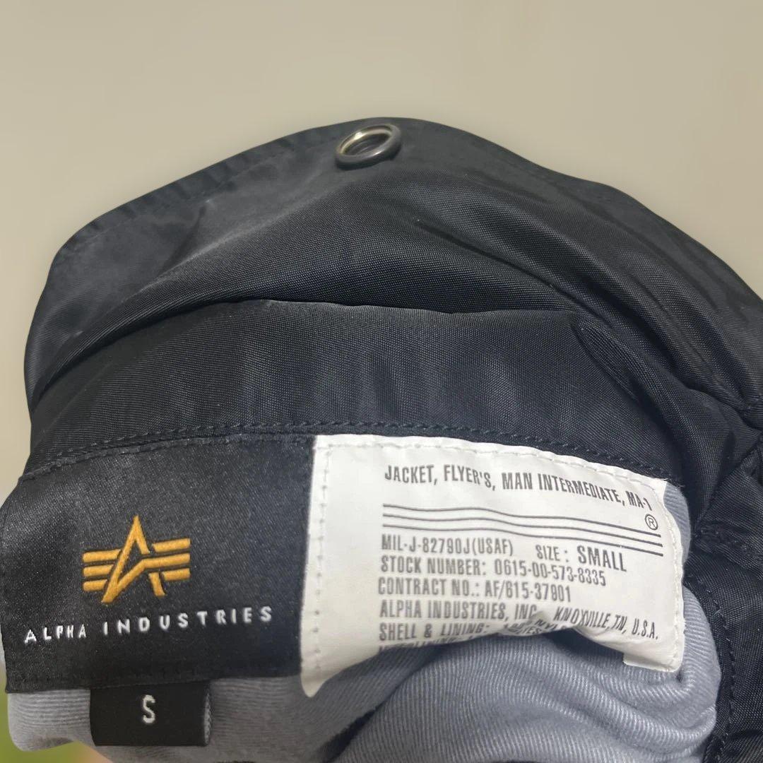 アルファ　リバーシブル　MA-1 ブラックS