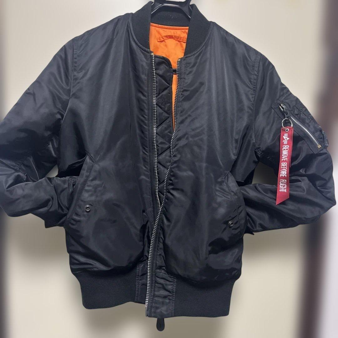 アルファ　リバーシブル　MA-1 ブラックS