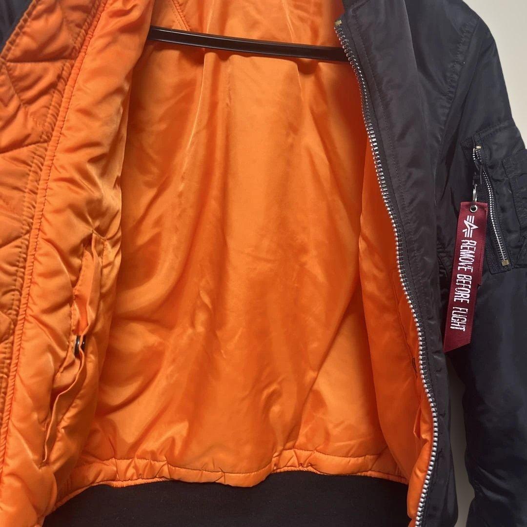 アルファ　リバーシブル　MA-1 ブラックS