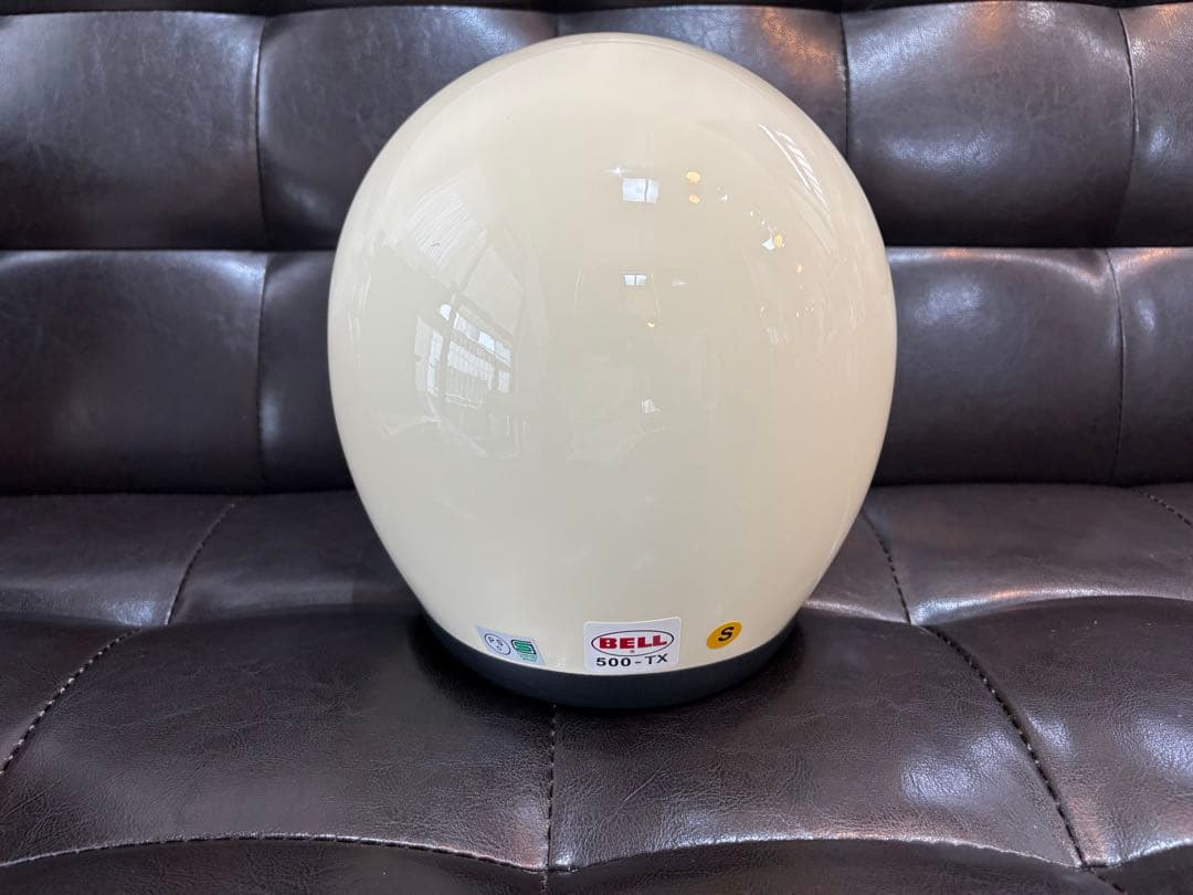 S*S様 希少Bellベルジェットヘルメット500-TXJサイズ Sアイボリーb