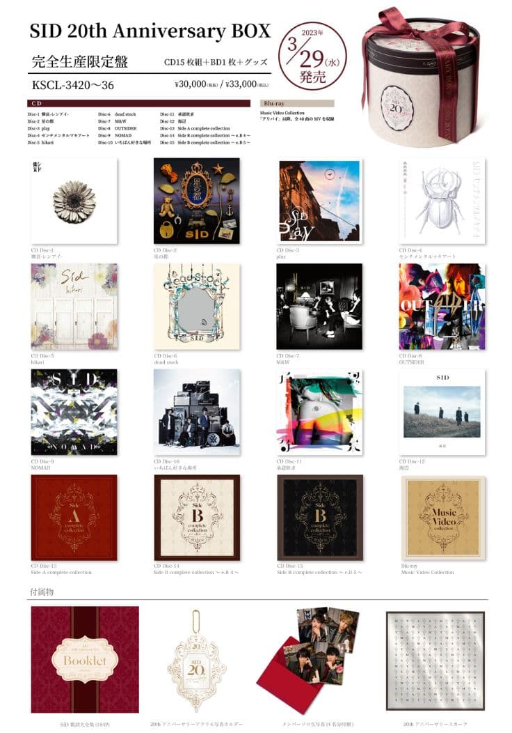 SID 20th Anniversary BOX　シド　CD　20周年