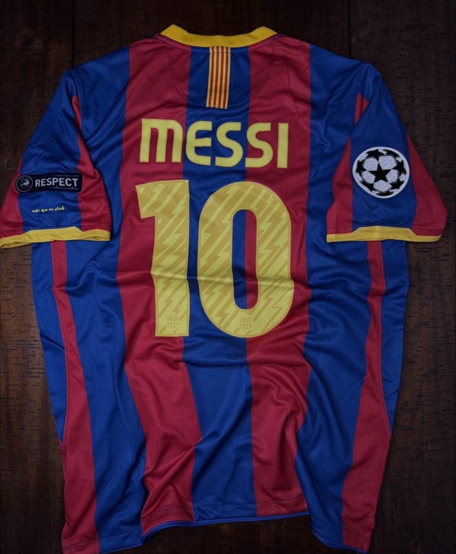 バルセロナ 10-11 ユニフォーム　メッシ10番　CL決勝仕様