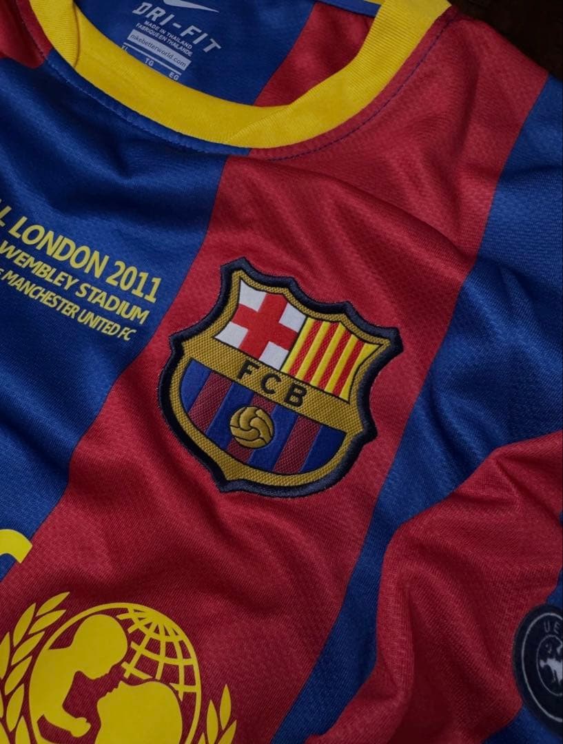 バルセロナ 10-11 ユニフォーム　メッシ10番　CL決勝仕様
