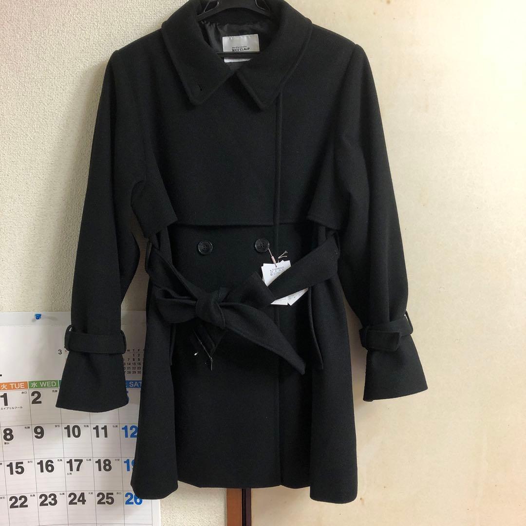 完売　未使用　ナイスクラップ　2way/スタンドカラーミドルコート
