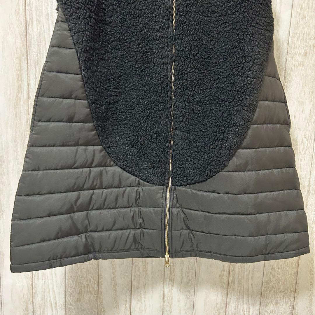 DAY AND GRADE ボアフードベスト 黒 ブラック フーディー