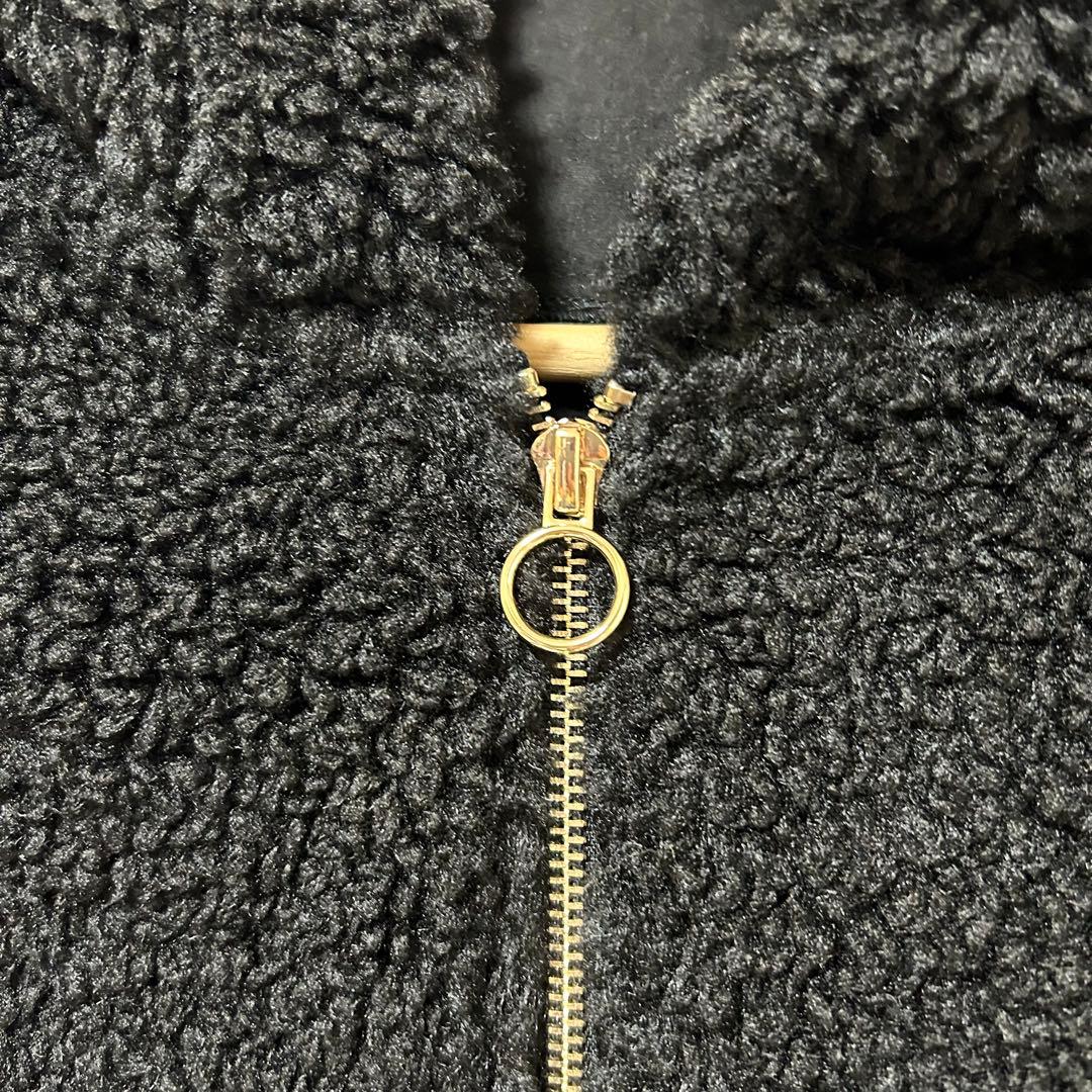 DAY AND GRADE ボアフードベスト 黒 ブラック フーディー