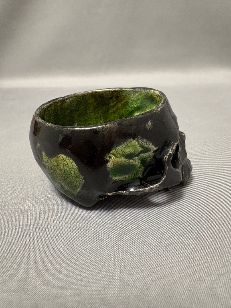 【値下】丸岡和吾　鬼ぐい呑　髑髏ぐい呑