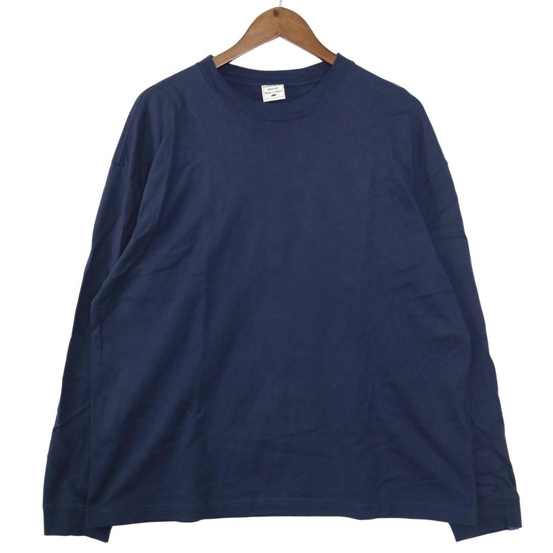 ループウィラー W337リラックスフィット ロングスリーブ　ネイビー【M】