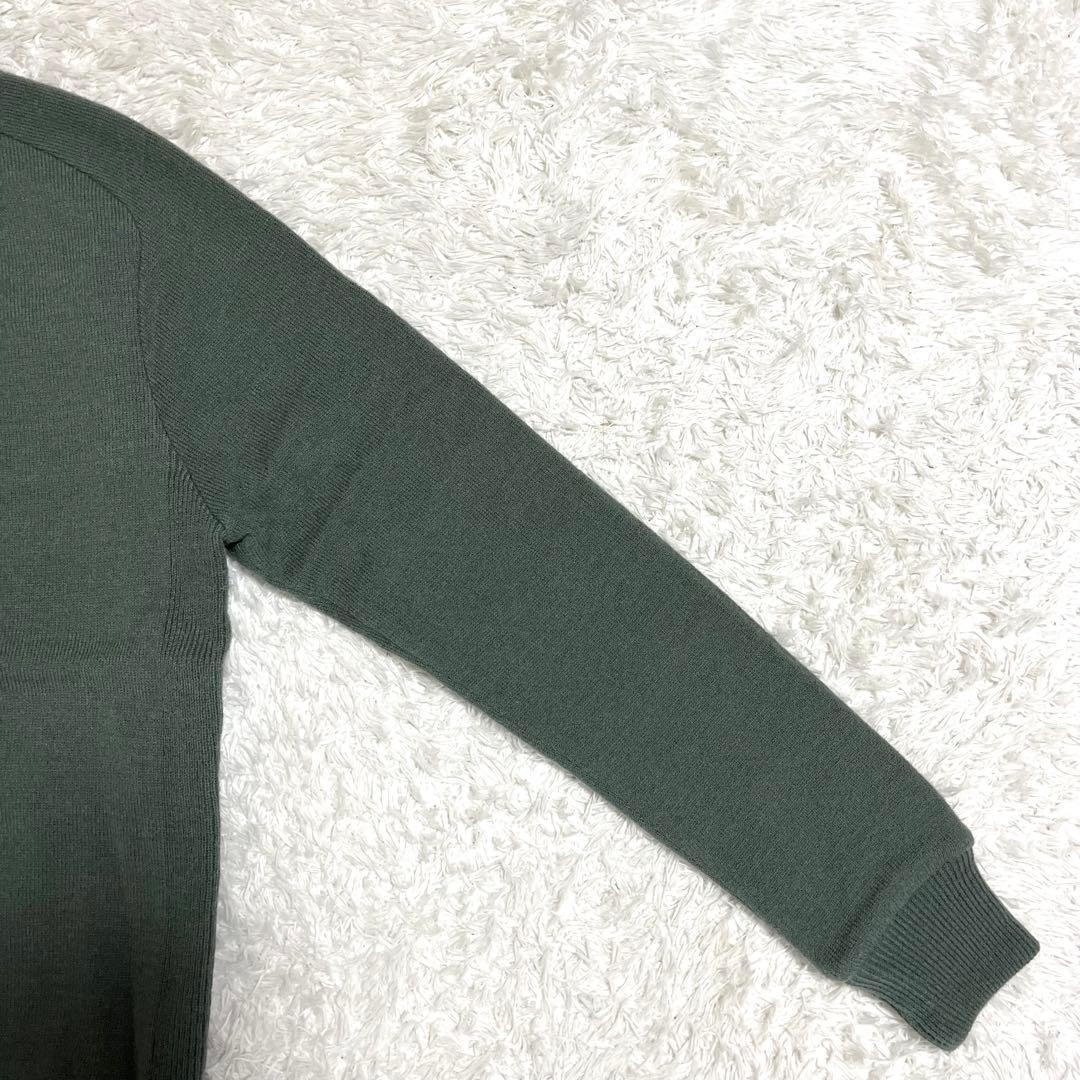 パーリーゲイツ ゴルフウェア トップス スニード ニット セーター 防寒 緑