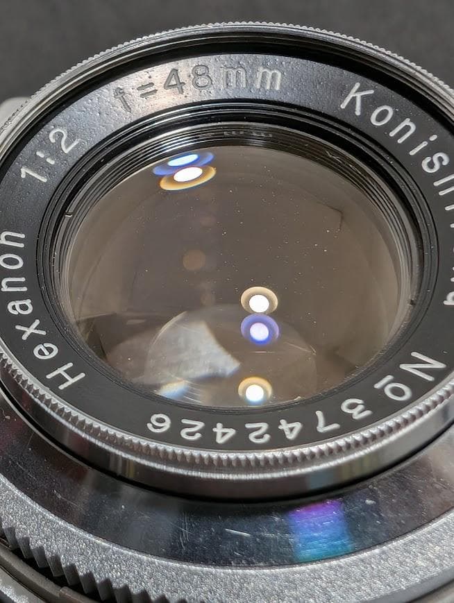 【外観・光学美品】コニカ KONICA ⅢA 48mm F/2 フィルムカメラ