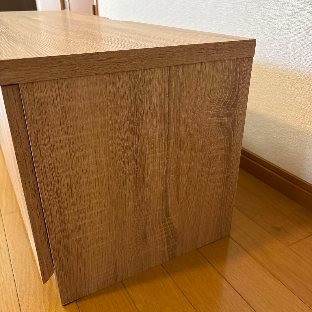 木目調 テレビボード 約100cm 引き出し付き