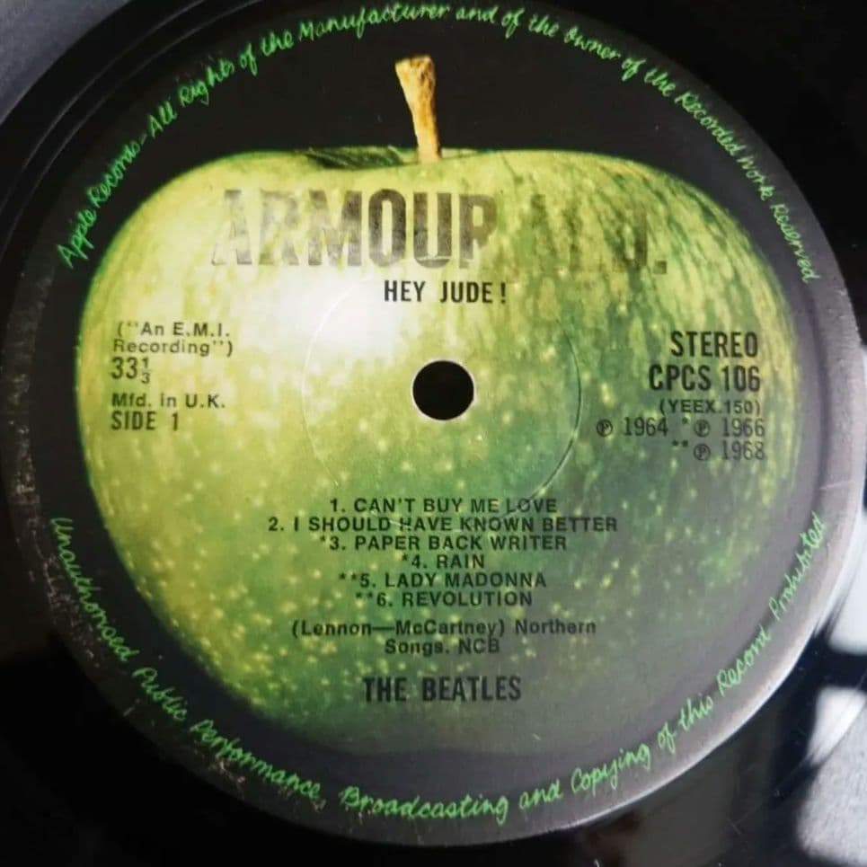 UK輸出盤The Beatles Hey Jude
