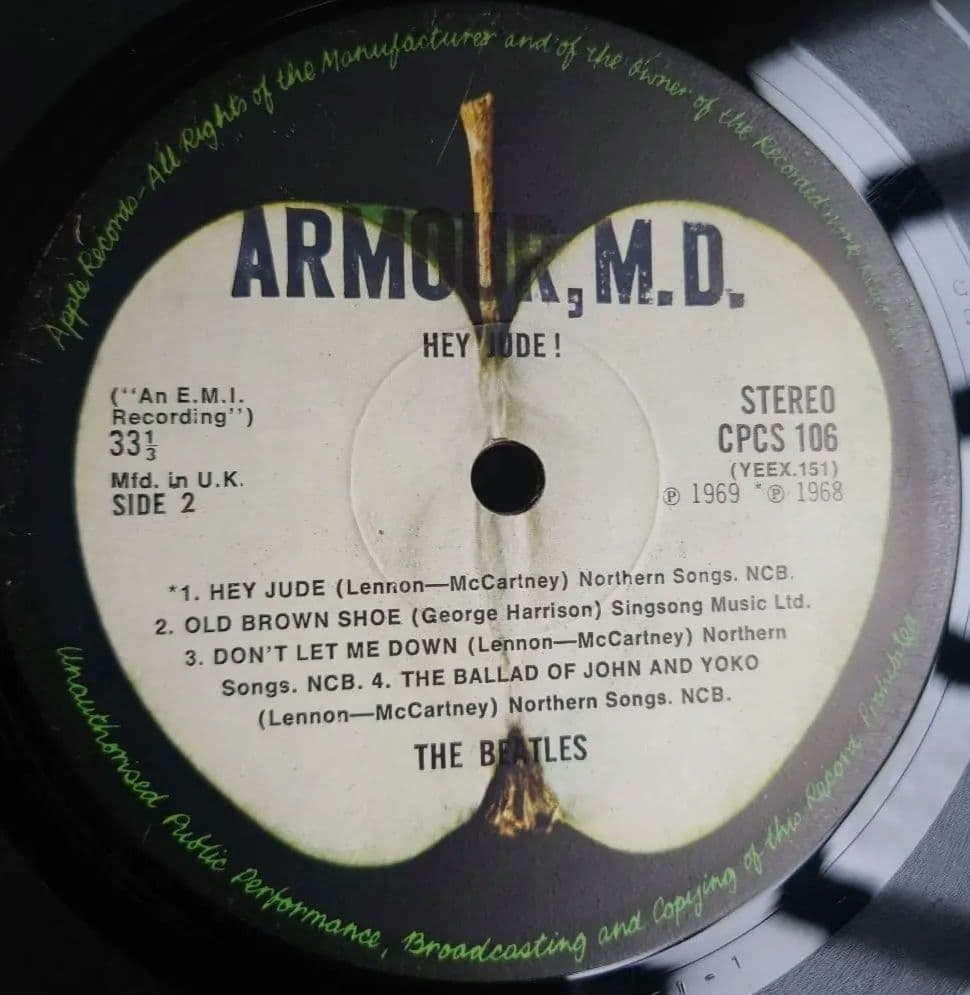 UK輸出盤The Beatles Hey Jude