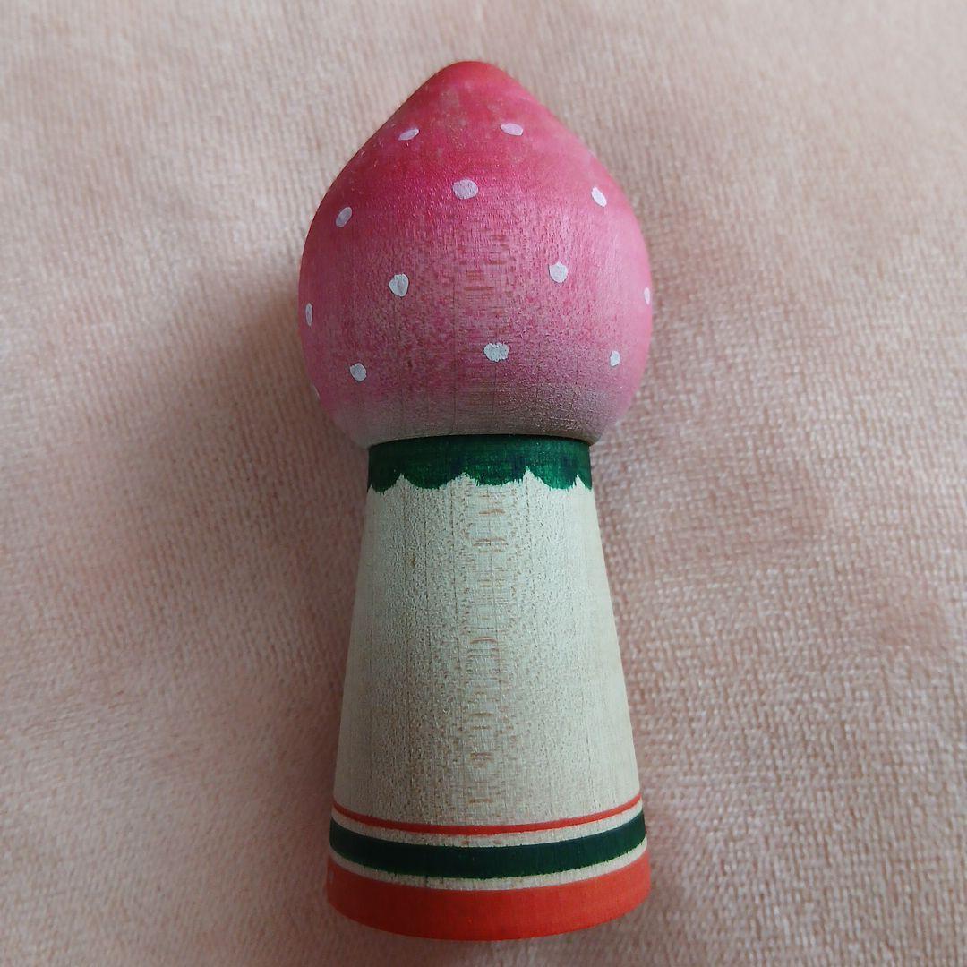 北山裕美工人　津軽系こけし　いちご