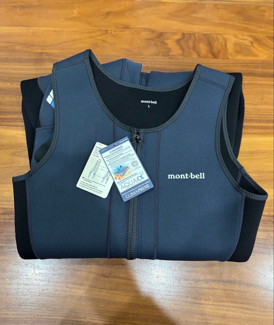 【未使用品】モンベル クリマプレン パドリングジョン Men's男性用 Lサイズ