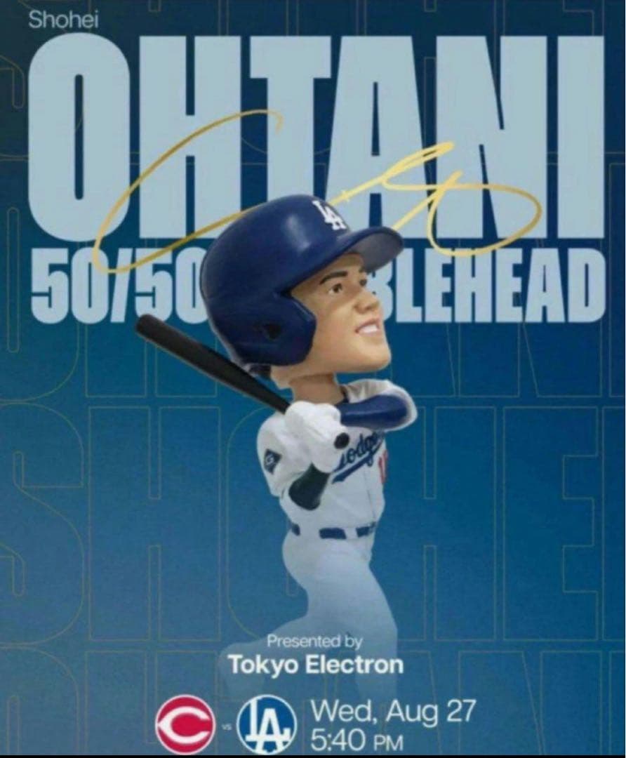 【最速発送】大谷翔平 50/50 バッター ボブルヘッド ドジャースタジアム