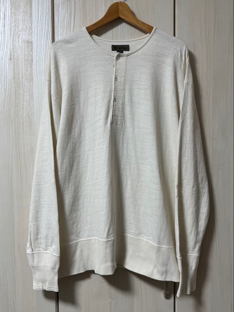 ナイジェルケーボン ヘンリーネックシャツ (アイボリー/52サイズ)