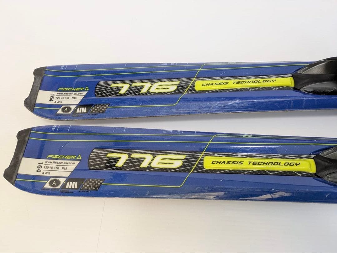 メンズスキー板　 FISCHER AMC 776（164cm）、FS10