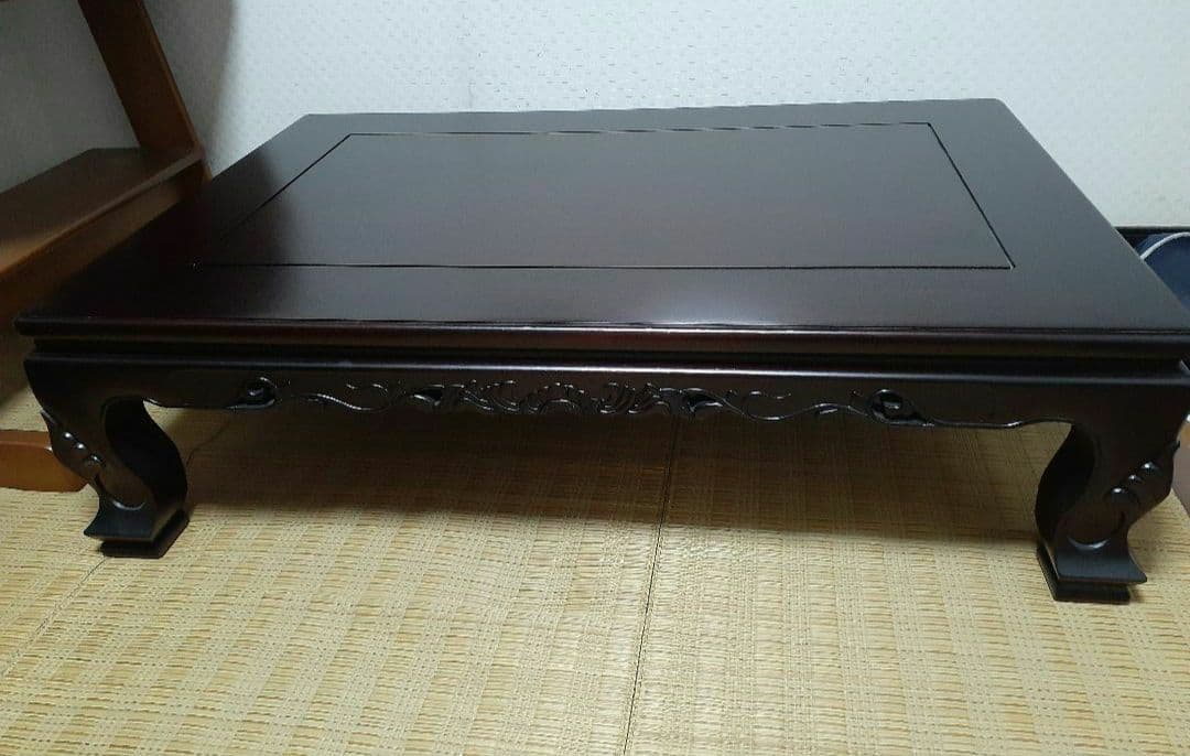 座卓 花梨(彫刻入) 美品