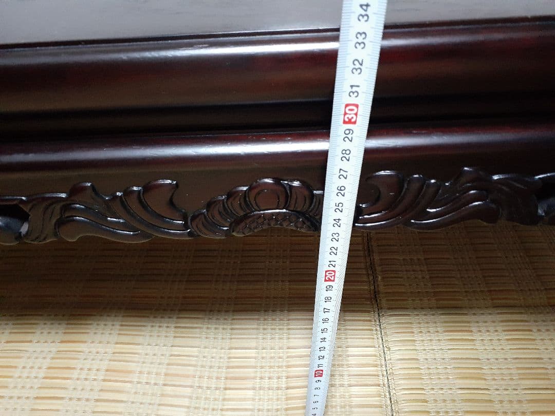 座卓 花梨(彫刻入) 美品