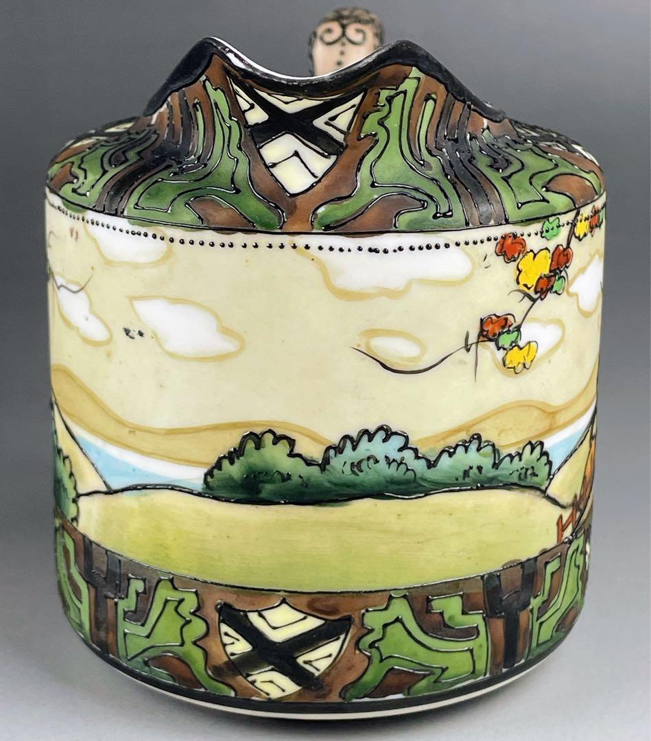 オールドノリタケ ウッドランド シュガーボウル クリーマー 一陳盛り 盛上げ