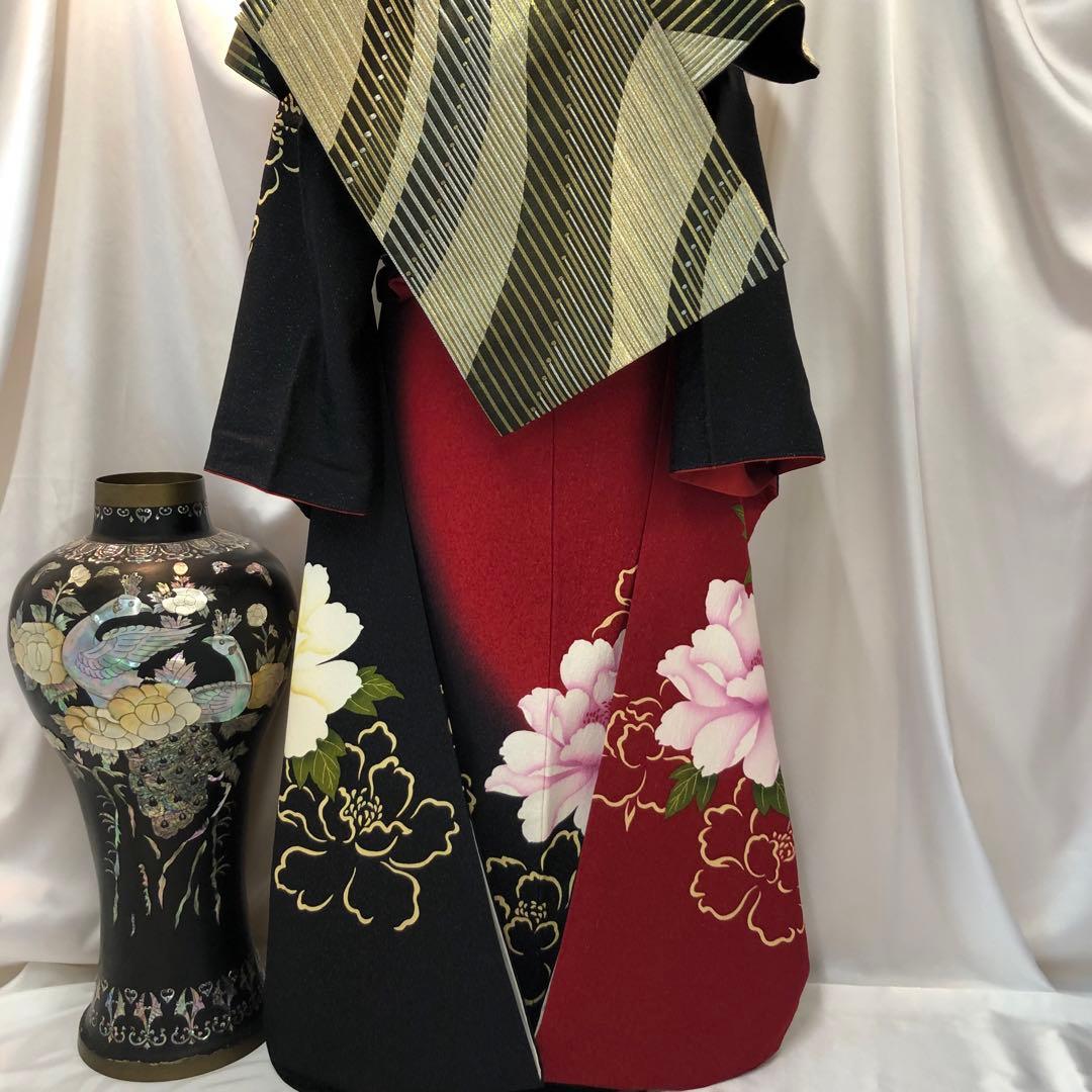 振袖フルセット■逸品■大輪牡丹■金彩加工■成人式■振袖一式