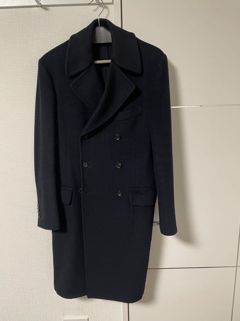 TOMORROWLAND COLOMBO ネイビー ダブルブレストコート