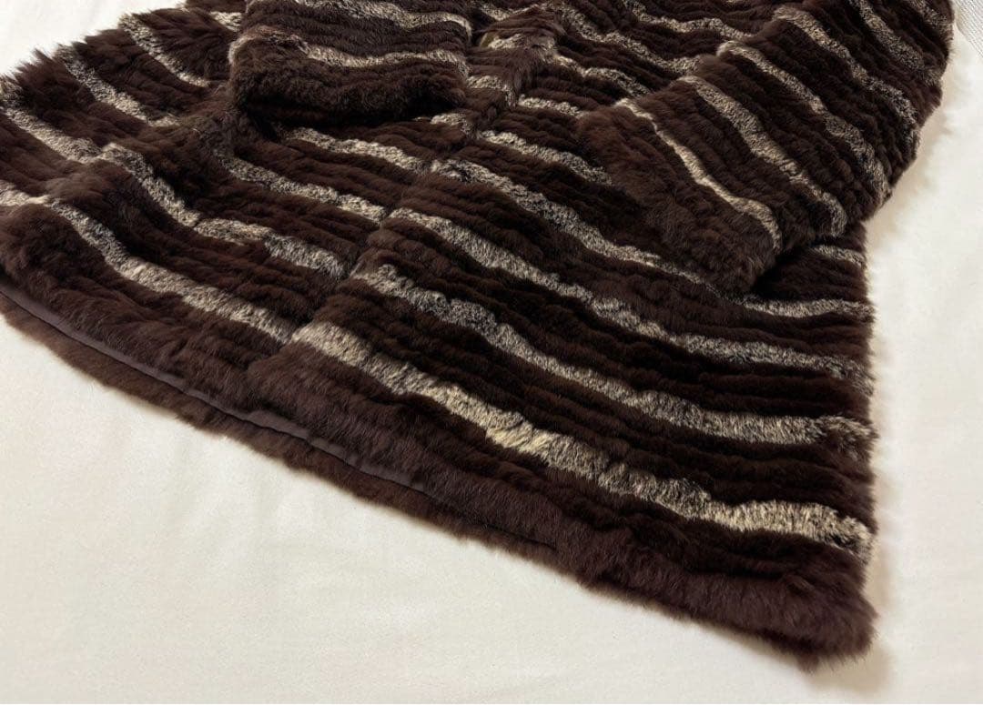 ARBORENTE定価10万程 高木ミンクリバーシブル シルク レッキスラビット