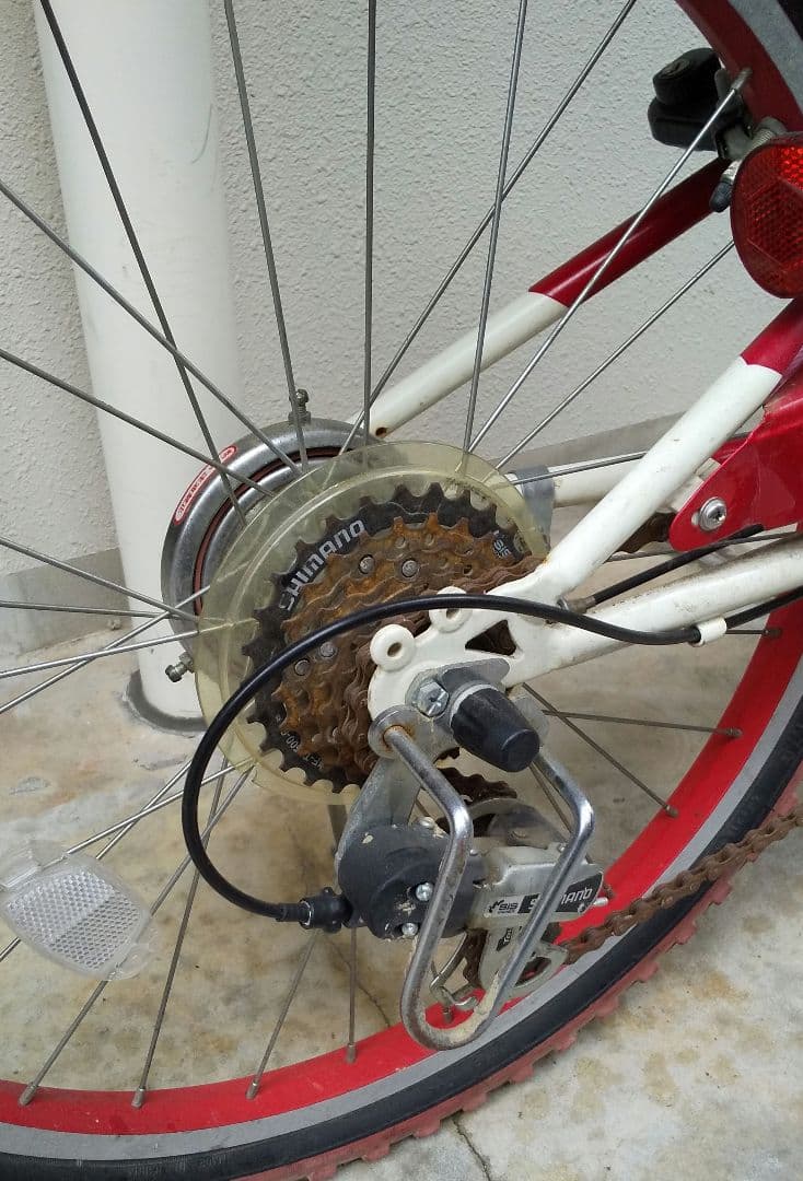 マウンテンバイク 赤と白 22インチ