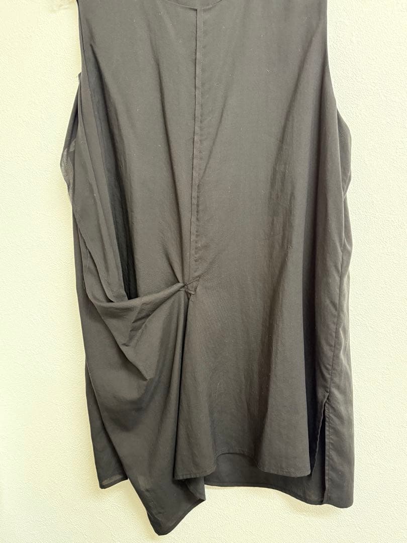 ワイズ y's 黒 ノースリーブ チュニック アシンメトリー サイズ1