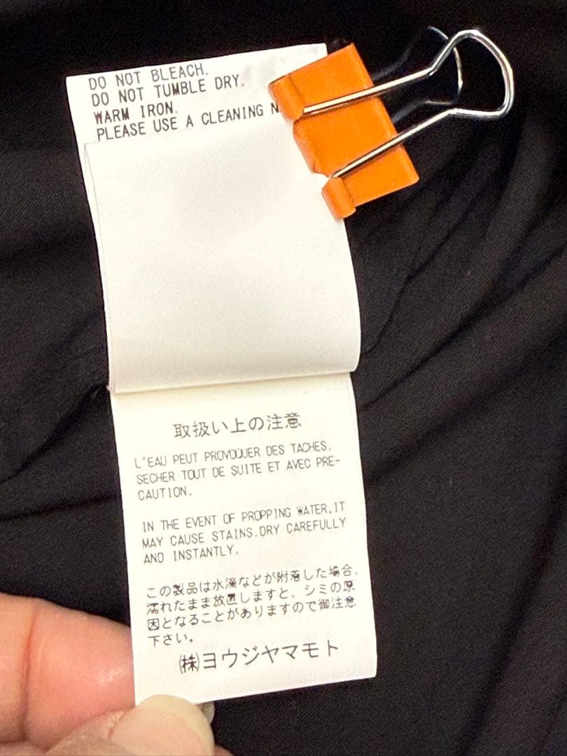 ワイズ y's 黒 ノースリーブ チュニック アシンメトリー サイズ1