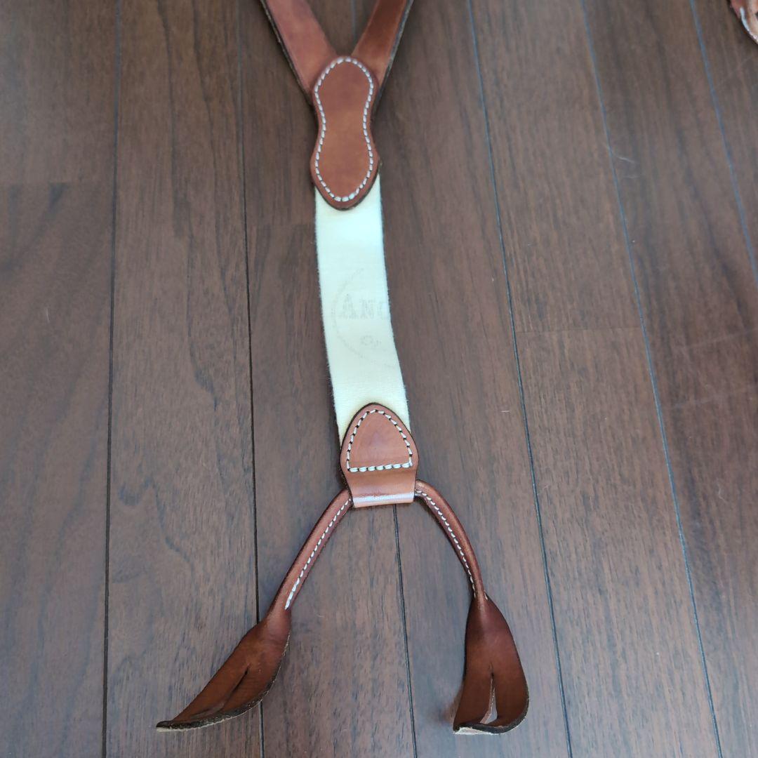 vasco レザーサスペンダー キャメル・ブラウン