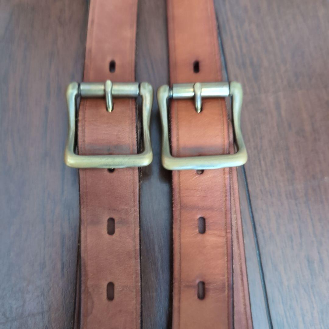 vasco レザーサスペンダー キャメル・ブラウン