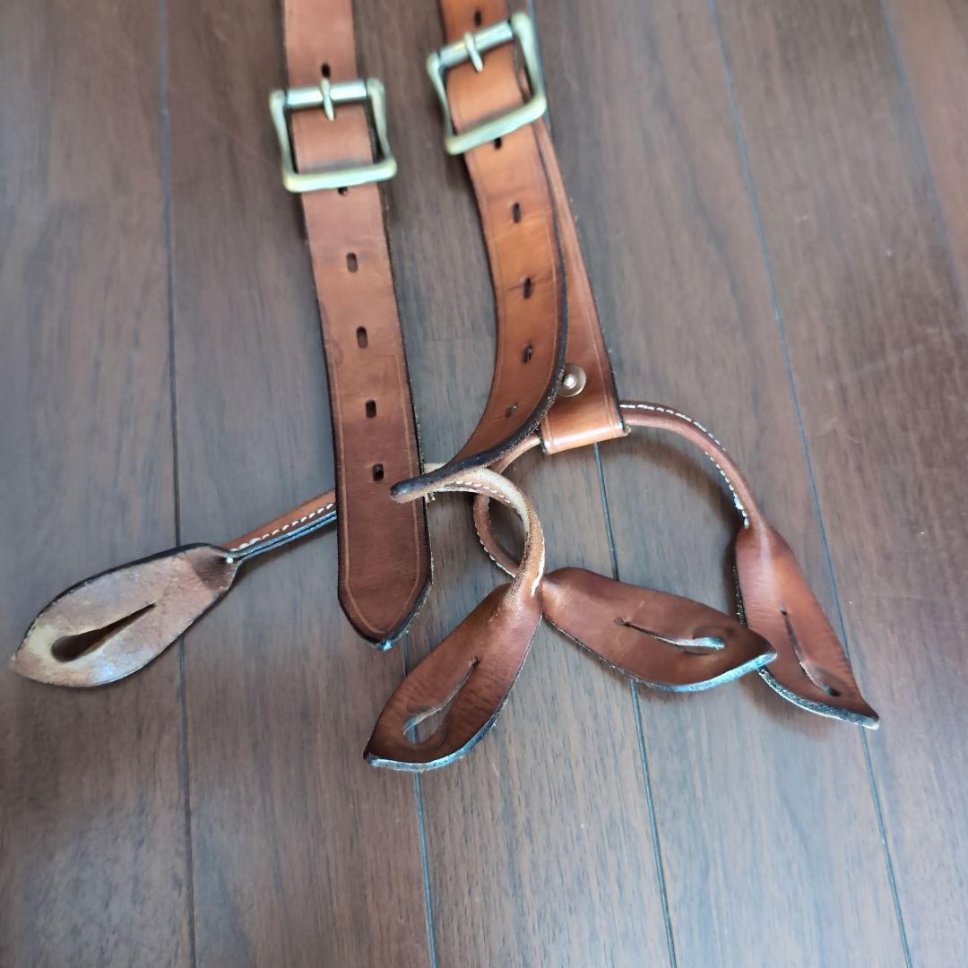 vasco レザーサスペンダー キャメル・ブラウン