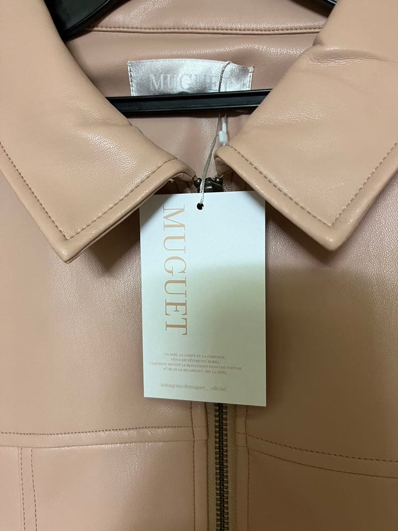 muguet Heart pocket leather jacket ミュゲ