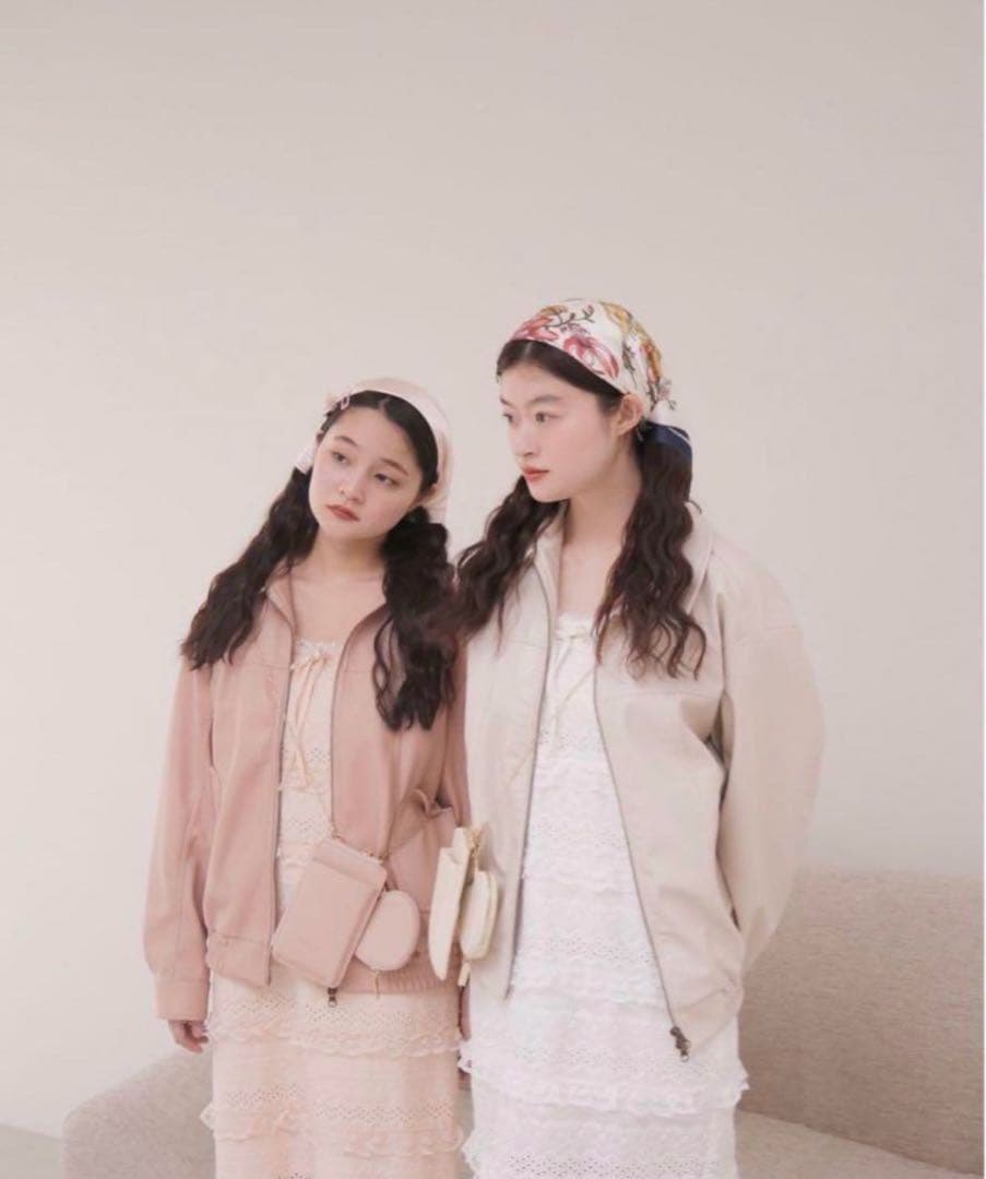 muguet Heart pocket leather jacket ミュゲ