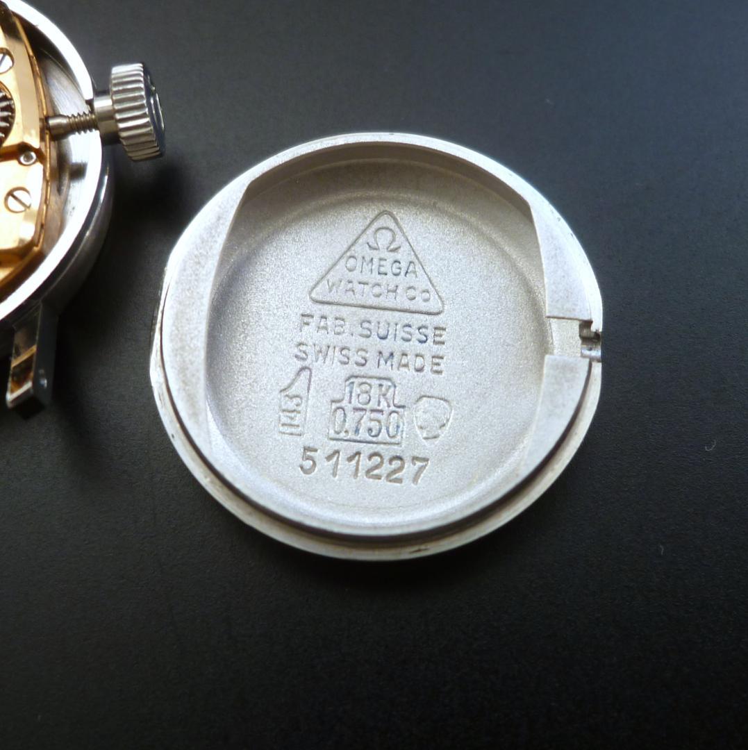 オメガ　1968年 18金無垢　デビル　カットガラス　レディース OH済