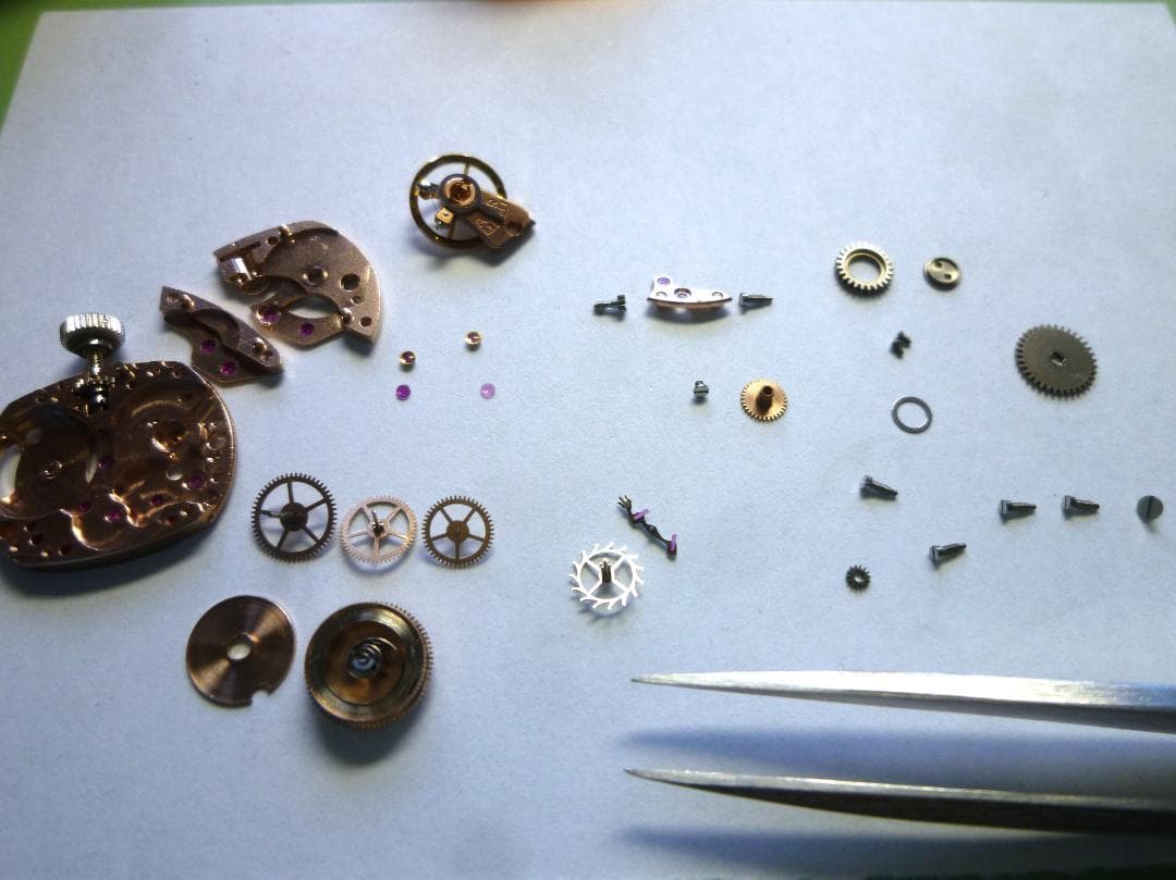 オメガ　1968年 18金無垢　デビル　カットガラス　レディース OH済