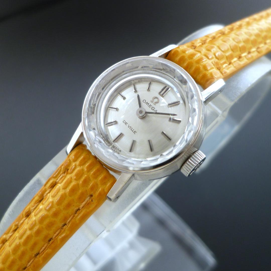 オメガ　1968年 18金無垢　デビル　カットガラス　レディース OH済