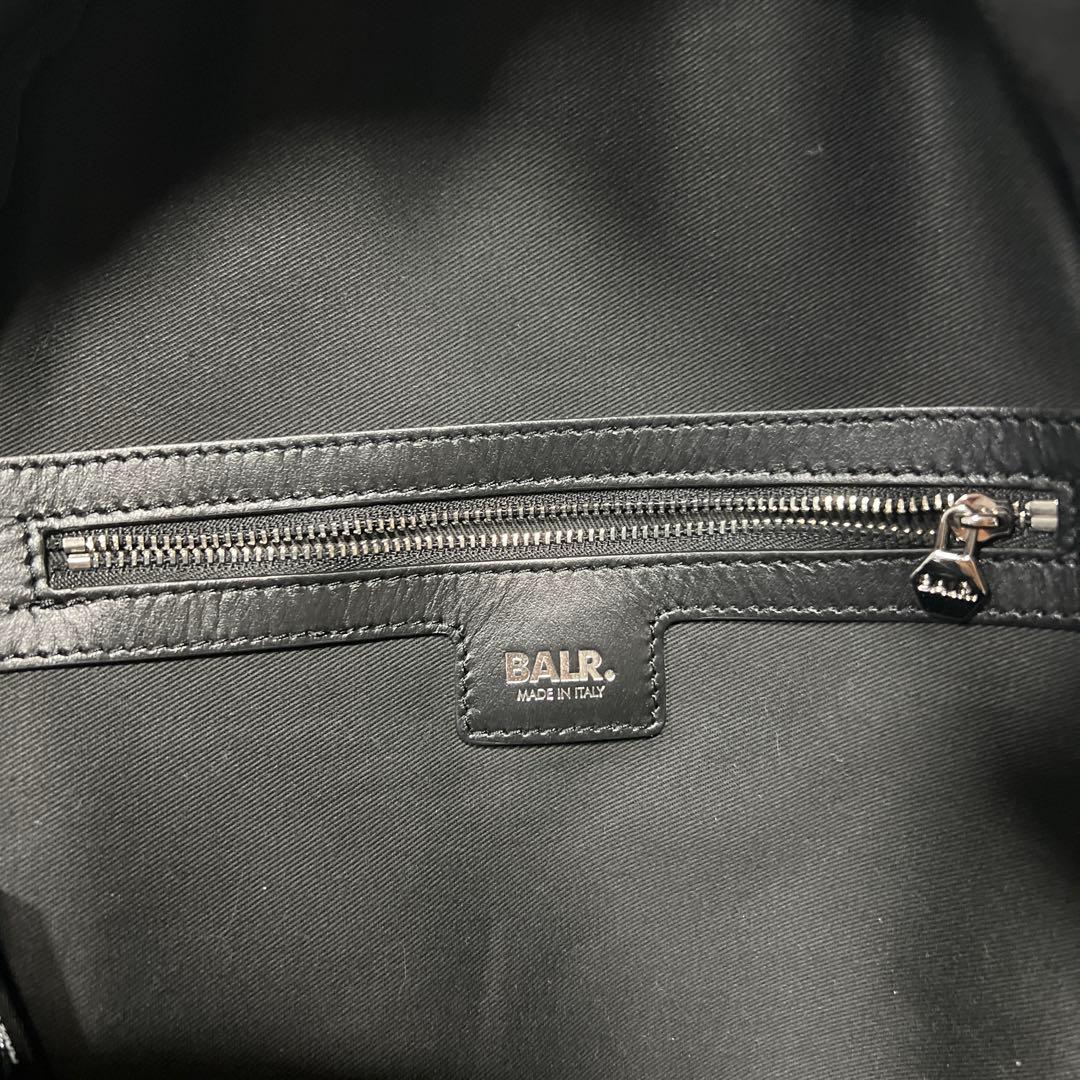 BALR. ブラックレザー バックパック