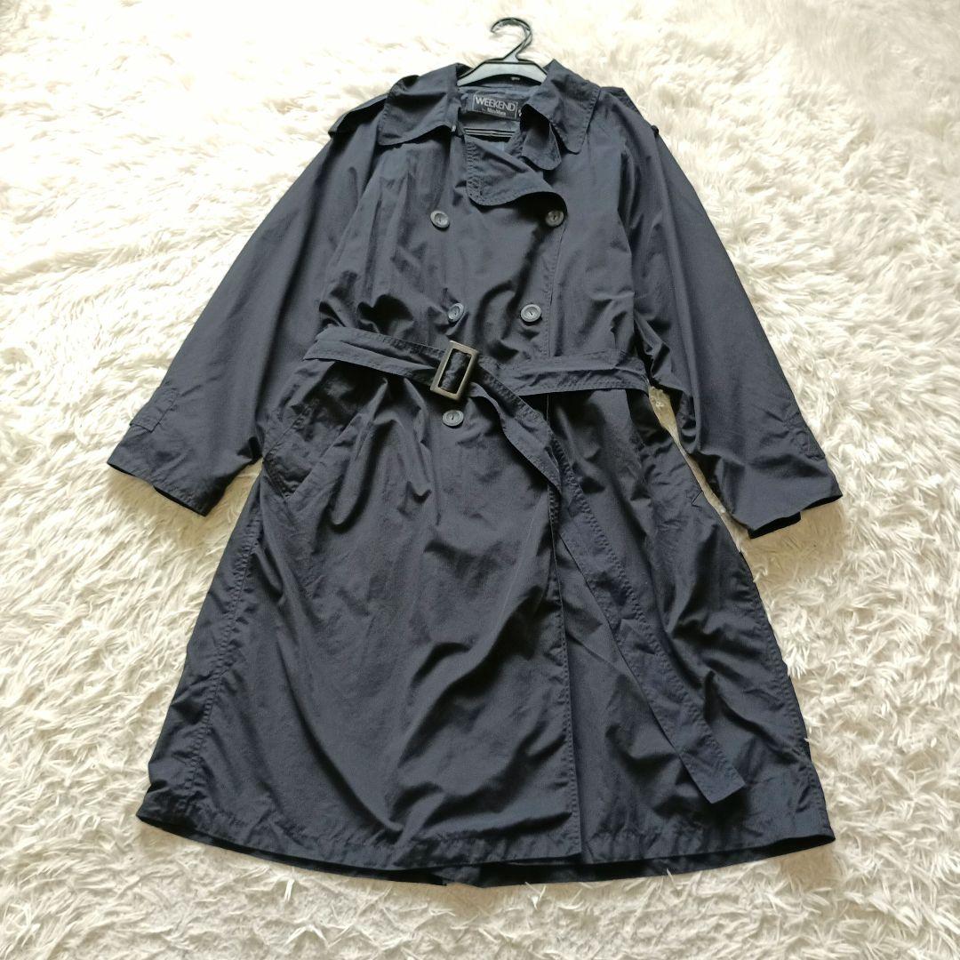 WEEKEND by MaxMara トレンチコート アウター 40 ネイビー