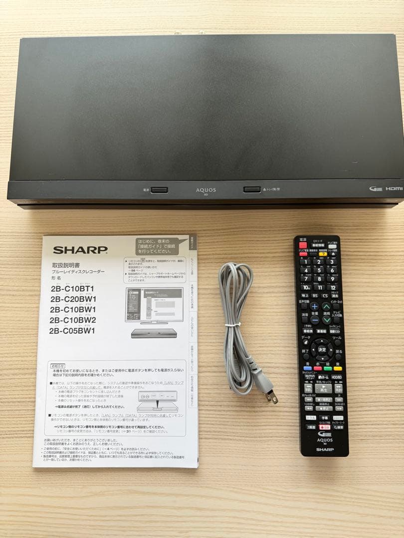 【momomen様】SHARP 2B-C10BW1 ブルーレイディスクレコーダー