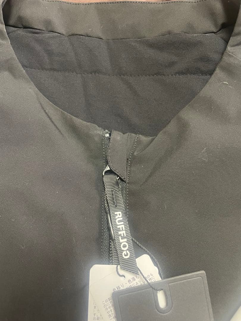 ラフログ　RUFFLOGノーカラージャケット ブラック　レディース　ゴルフウェア