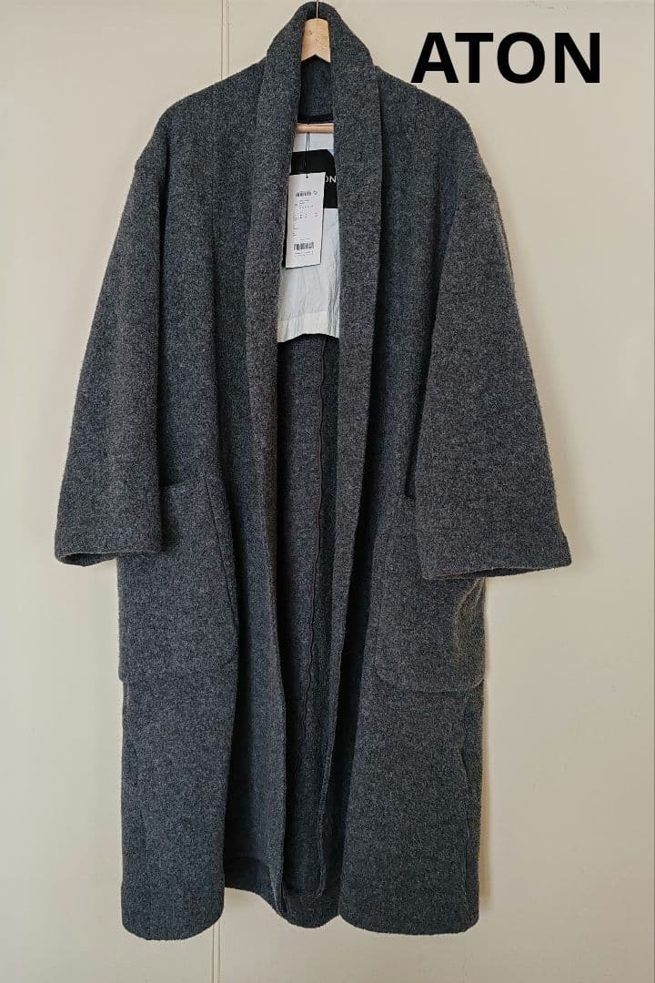 新品タグ付き ATON ユニセックス ローブコート