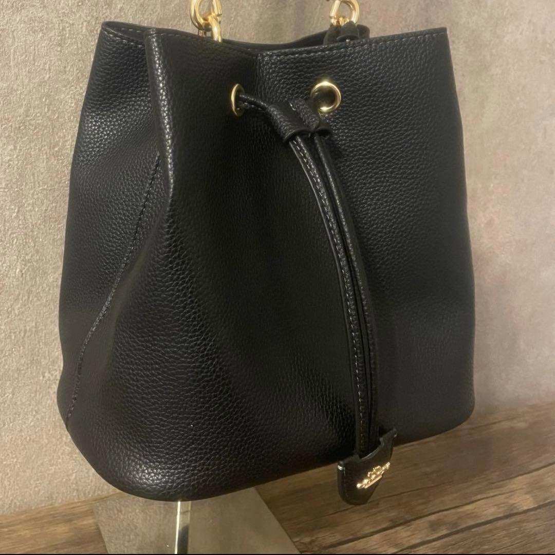 コーチ シグネチャー ローアン バケット バッグ ブラウン キャンバス @