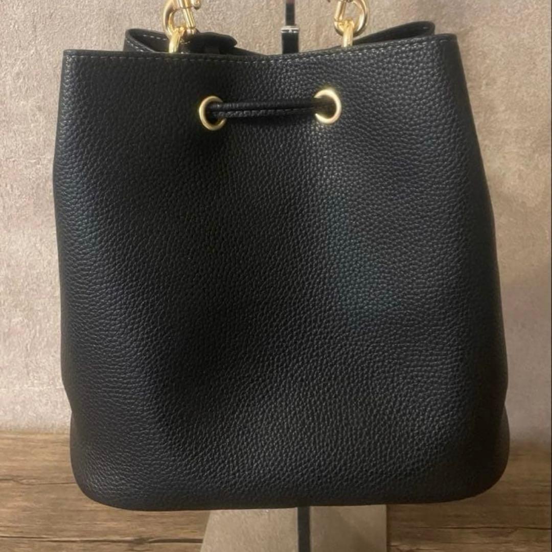 コーチ シグネチャー ローアン バケット バッグ ブラウン キャンバス @