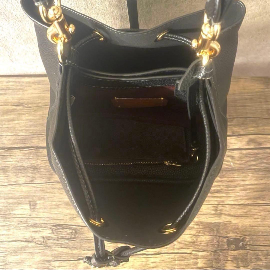 コーチ シグネチャー ローアン バケット バッグ ブラウン キャンバス @