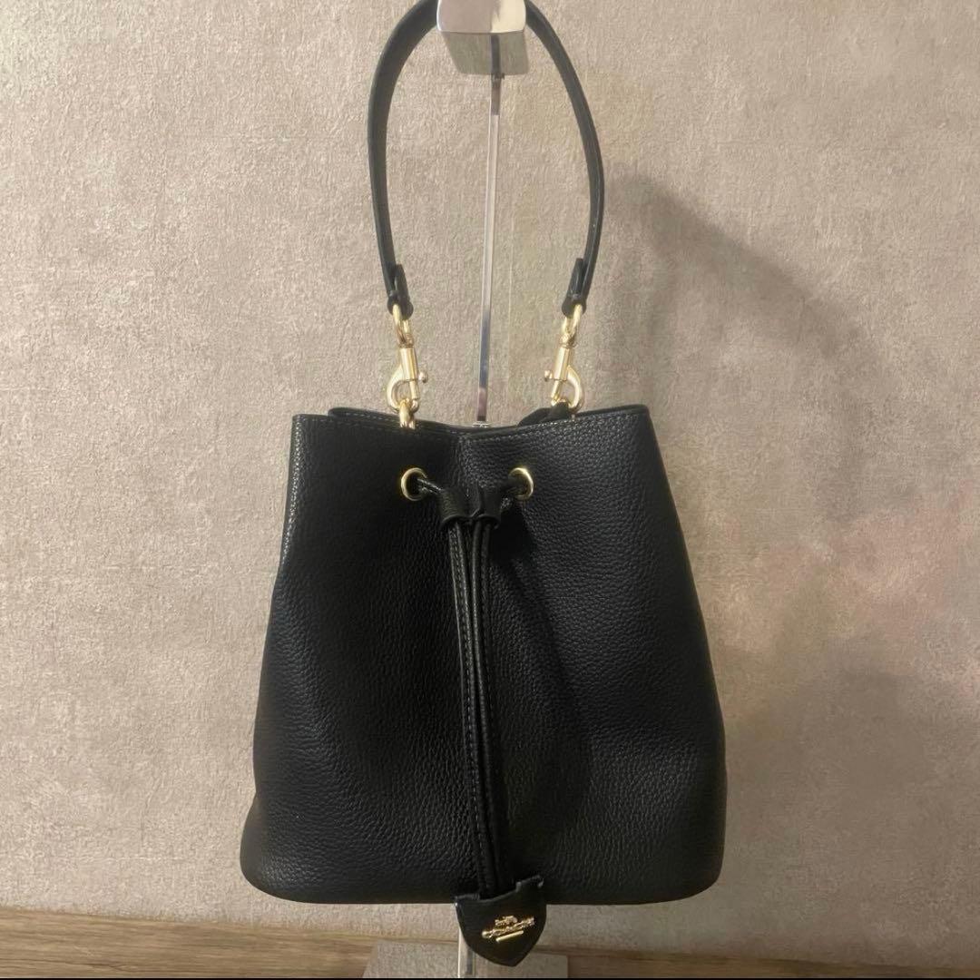 コーチ シグネチャー ローアン バケット バッグ ブラウン キャンバス @