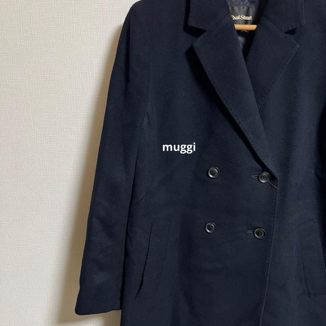 ポールスチュアート チェスターコート ダブルブレスト カシミヤ ウールコート 6
